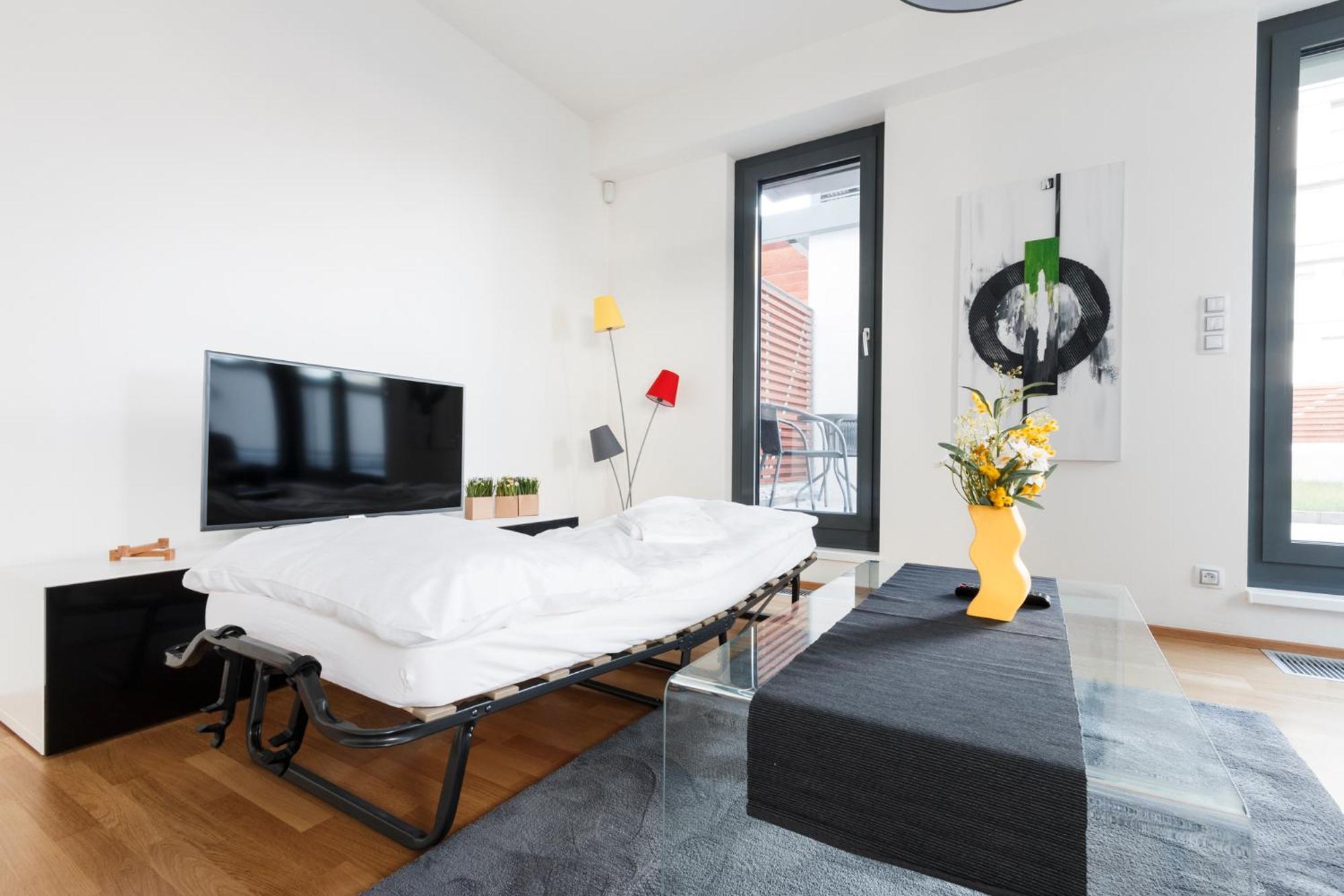 Prague Days - Luxurious Apartments In Trendy Zizkov Oda fotoğraf